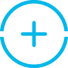 Fototapeta premium Add, plus flat icon 