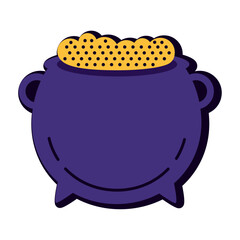 hallowen witch cauldron pot