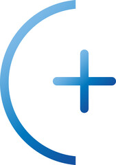 Fototapeta premium Add, plus flat icon 