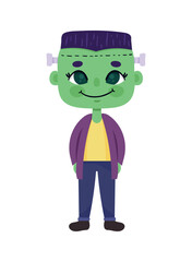 boy with frankenstein disguise