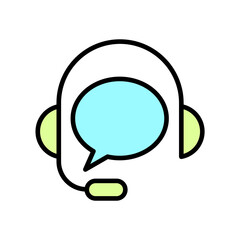 Support concept line icon. Simple element illustration. Support concept outline symbol design.