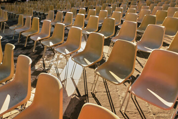 Fototapeta premium rows of seats