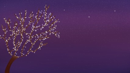 christmas tree with stars