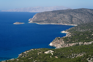 Fototapeta na wymiar Wyspa Rhodos, widok z zamku Monolithos