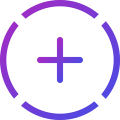 Fototapeta premium Add, plus ui icon