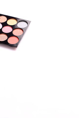 Obraz na płótnie Canvas Eye shadow palette, cosmetics productset