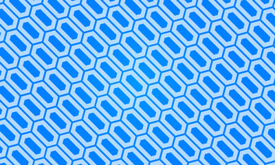 Abstract Curving Hexagonal Mesh in Blue and Purple Background