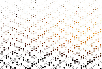 Light Orange vector cover with spots.