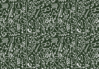 Abstract markers arrows seamless kids pattern for wrapping paper and clothes print and fabrics and linens and office