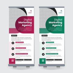 Corporate Rollup Banner, Business Roll Up Banner