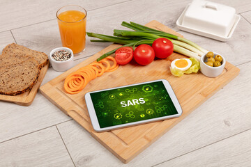 Healthy Tablet Pc compostion, immune system boost concept