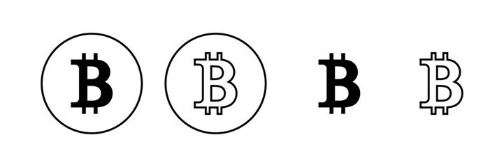 Bitcoin icon vector. bitcoin sign and symbol. payment symbol. cryptocurrency logo