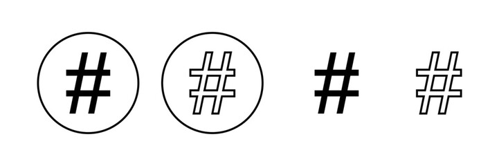 Obraz premium PrintHashtag icon vector. hashtag sign and symbol