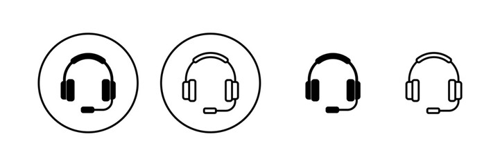 Fototapeta na wymiar Headphone icon vector. Headvector sign and symbol