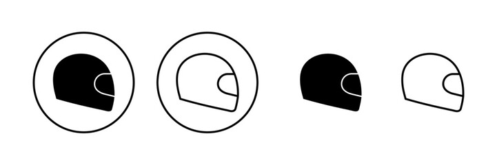Helmet icon vector. Motorcycle helmet sign and symbol. Construction helmet icon. Safety helmet
