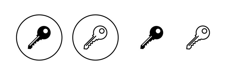 Key icon vector. Key sign and symbol.