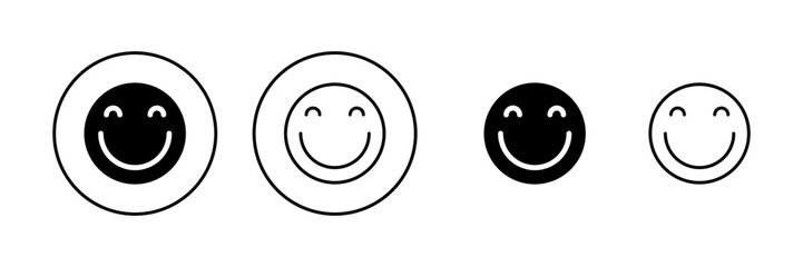 Smile icon vector. smile emoticon icon. feedback sign and symbol