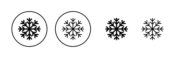 Obraz premium Snow icon vector. snowflake sign and symbol