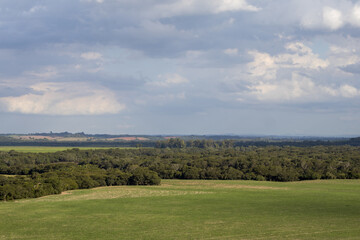 Fototapeta na wymiar View of a farm in southern Brazil