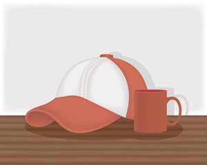 sport cap with mug