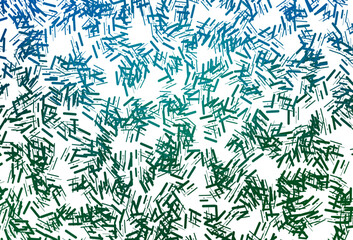 Dark blue, green vector backdrop with long lines.