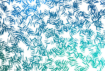 Dark blue, green vector backdrop with long lines.