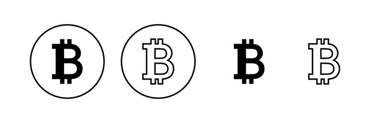 Bitcoin icon vector. bitcoin sign and symbol. payment symbol. cryptocurrency logo