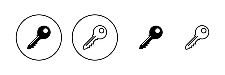 Key icon vector. Key sign and symbol.