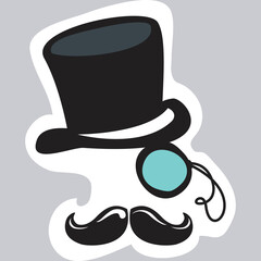 hello stickers vectors