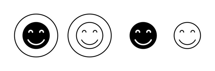 Smile icon vector. smile emoticon icon. feedback sign and symbol
