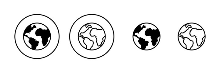 World map vector. Worldmap sign and symbol. Globe icon