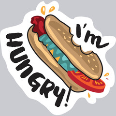 food stickers vectors