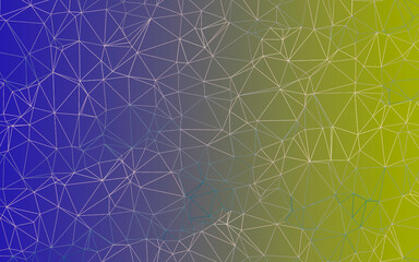 Background polygonal. Multicolored pattern polygonal. Color Intense greenish yellow background geometric. Good decorative mosaic. Backdrop polygonal style. 2d image.