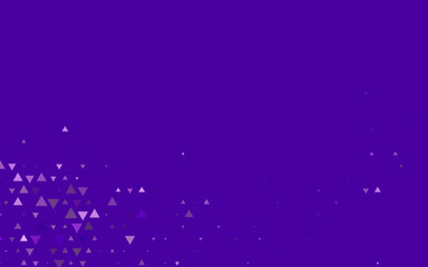 Light Purple vector template with crystals, triangles.