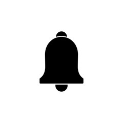 Bell Icon vector for web and mobile app. Notification sign and symbol for web site design