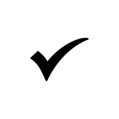 Check mark icon vector for web and mobile app. Tick mark sign and symbol