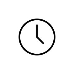 Clock icon vector for web and mobile app. Time sign and symbol. watch icon