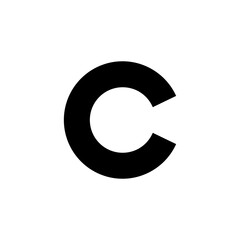 Copyright icon vector for web and mobile app. copyright sign and symbol