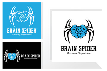 Spider and Cobweb Logo Vector Icons