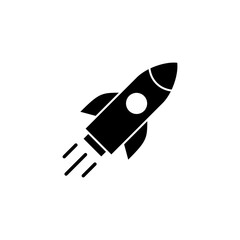 Rocket icon vector for web and mobile app. Startup sign and symbol. rocket launcher icon