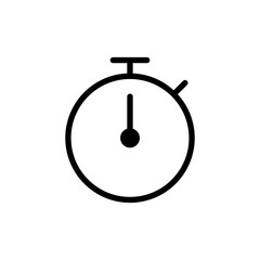 stopwatch icon vector for web and mobile app. Timer sign and symbol. Countdown icon. Period of time