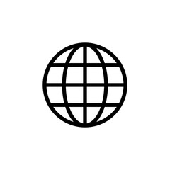 Web icon vector for web and mobile app. go to web sign and symbol. web click icon. Global search icon