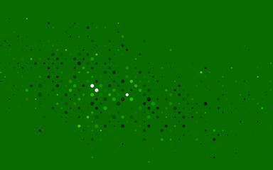Light Green vector cover with spots.