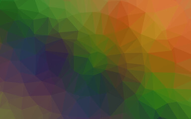 Light Multicolor, Rainbow vector polygonal background.