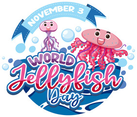 Cute Jellyfish Logo Concept
