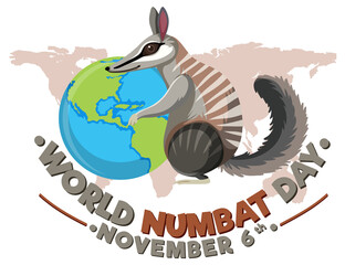 World Numbat Day Logo Concept