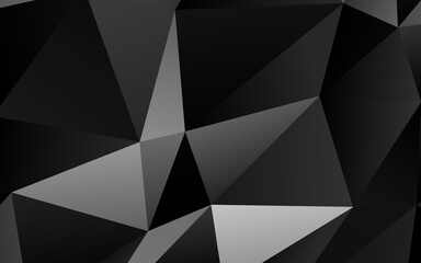 Dark Silver, Gray vector abstract mosaic backdrop.