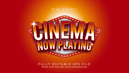 Movie Poster Cinema Text Effect Font Type