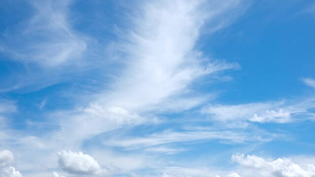 青空と雲　タイムラプス　夏空