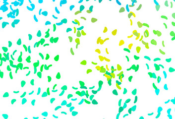 Light Blue, Yellow vector texture with random forms.